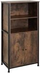 Tectake Highboard Doncaster Industrial Style Holz und Stahl 60 x 38 x 125 cm