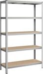 Songmics Schwerlastregal Cozory 60 x 120 x 200 cm Braun-Silber