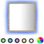 vidaXL LED-Badspiegel Sonoma-Eiche 40x8,5x37 cm Acryl 804911