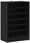 vidaXL Schuhschrank Schwarze Eiche 60 x 35 x 92 cm Holzwerkstoff 862684
