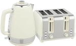 HOMCOM Kocher-Toaster-Set Edelstahl Kunststoff 21,1L x 16,5B x 25,2H cm...
