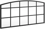 vidaXL Wandspiegel Schwarz 60x30 cm Gew&ouml;lbt Eisen 358636