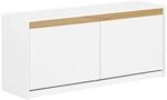 SoBuy Schuhkipper Schuhbank Garderobenbank Sitzbank mit Stauraum Wei&szlig; FSR171-W
