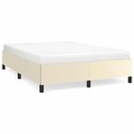 vidaXL Bettgestell Creme 140x190 cm Kunstleder Modell 11370065