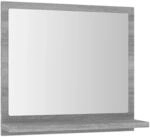 vidaXL Badspiegel Grau Sonoma 40x10,5x37 cm Holzwerkstoff 815634
