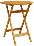 vidaXL Gartentisch Klappbar &Oslash;70x75 cm Massivholz Akazie 4004910