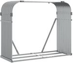 vidaXL Kaminholzunterstand Hellgrau 120x45x100 cm Verzinkter Stahl 364553