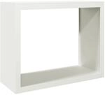 vidaXL Brennholzregal Wei&szlig; 100x40x80 cm Stahl 850976