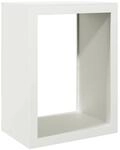 vidaXL Brennholzregal Wei&szlig; 60x40x80 cm Stahl 850997