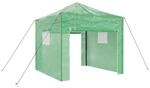 vidaXL Gew&auml;chshaus mit Pop-up-Rahmen Gr&uuml;n 290 x 290 x 315 cm Eisen 42006643