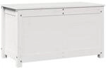 vidaXL Truhe Wei&szlig; 80x40x45,5 cm Massivholz Kiefer 823535