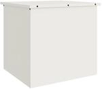 vidaXL Au&szlig;enlagerbox Wei&szlig; 55 x 50,5 x 50 cm Stahl 874575