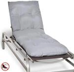 Beautissu Flair RL Rollliegenauflage 190x60x8cm Hellgrau