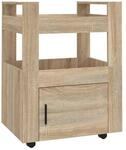 vidaXL K&uuml;chenwagen Sonoma-Eiche 60x45x80 cm Holzwerkstoff 816827