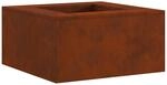 vidaXL Feuerstelle Braun 80 x 80 x 40 cm Wetterfeststahl 858921