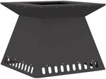vidaXL Feuerstelle Schwarz 60 x 60 x 50 cm Stahl 858924