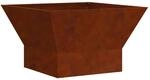 vidaXL Feuerstelle Braun 60 x 60 x 35 cm Wetterfeststahl 858911