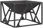 vidaXL Feuerstelle Schwarz 50 x 50 x 35 cm Stahl 858992