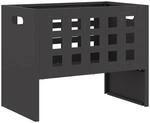 vidaXL Feuerstelle Schwarz 50 x 30 x 40 cm Stahl 858970
