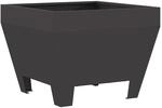 vidaXL Feuerstelle Schwarz 50 x 50 x 38 cm Stahl 858942