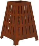 vidaXL Feuerstelle Braun 50 x 50 x 70 cm Wetterfeststahl 858959