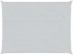 vidaXL Sonnensegel Hellgrau und Wei&szlig; 8 x 6 m 100 % Polyester Oxford 42031137