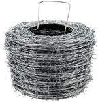Aquagart 100m Stacheldraht Verzinkt 1,6/1,7mm F&uuml;r Wildzaun Forstzaun Knotengeflecht