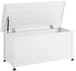Beliani Truhe CAMPALTO Weiss 50x113x52