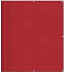 vidaXL Balkon-Sichtschutz Rot 120x800 cm 100% Polyester-Oxford 42002136