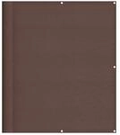 vidaXL Balkon-Sichtschutz Braun 120x800 cm 100 % Polyester-Oxford 4000397