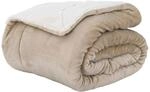 vidaXL &Uuml;berwurfdecke Beige 150 x 200 cm Fleece 42016974