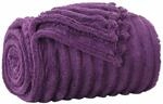 vidaXL &Uuml;berwurfdecke Lila 150 x 130 cm Fleece 42016857