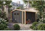 Weka Holz-Gartenhaus Killarney Satteldach Lasiert 361 cm x 313 cm