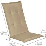 Beautissu Loft HL Hochlehner 120x50x6cm Natur