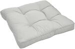 Beautissu Xluna Loungekissen Sitz 60x60x10cm Hellgrau