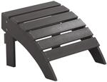 Beliani Fu&szlig;hocker Grau 43x50x34