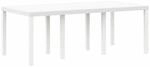 vidaXL Gartentisch Wei&szlig; 200 x 100 x 73 cm Poly-Rattan 871690