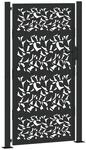 vidaXL Gartentor Schwarz 105 x 180 cm Stahlblatt-Design 4100962
