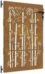 vidaXL Gartentor 85x125 cm Cortenstahl Bambus-Design 153234