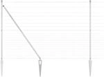 vidaXL Zaunpfosten Galvanisiert 25 x 1,6 m Stahl 3351444