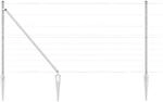vidaXL Zaunpfosten Galvanisiert 25 x 1,2 m Stahl 3351426