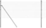 vidaXL Zaunpfosten Silber 50 x 0,5 m 12 x 12 mm Masche Stahl 3351629