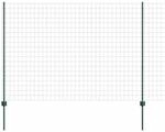 vidaXL Zaun mit Pfosten Gr&uuml;n 1,5 x 10 m Stahl 3336045
