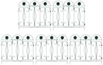 vidaXL Gartenzaun Spalier Gr&uuml;n 305,5 x 55,5 x 0,3 cm 42021369