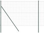 vidaXL Zaun mit Pfosten Gr&uuml;n 1,5 x 10 m Stahl 3350309