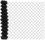 vidaXL Kettenzaun Grau 10 x 1 m Stahl 42004802