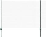 vidaXL Zaun mit Pfosten Gr&uuml;n 1,6 x 10 m Stahl und PVC 3336697