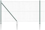 vidaXL Zaun mit Pfosten Gr&uuml;n 1 x 10 m Stahl 3350547