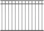 vidaXL Zaunelement Stahl 1,7x1,2 m Schwarz 146318