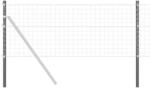 vidaXL Zaunpfosten 12 Stk Grau 60 cm Pulverbeschichteter Stahl 42012748